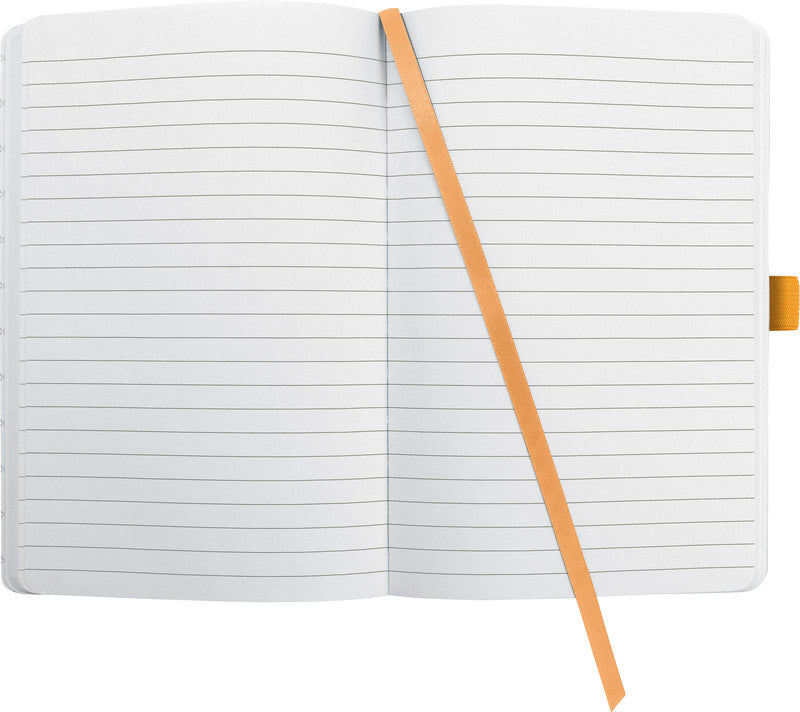 Sigel Notizbuch A5, liniert, Fadenheftung, Karton, 174 Seiten, perforiert, 80 g/m² – mehrfarbig