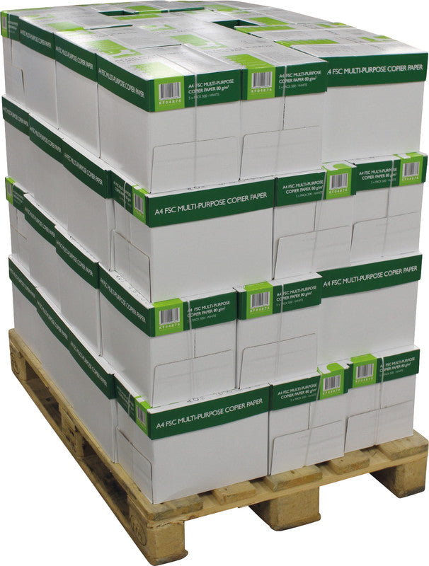 Q-Connect Universalpapier hochweiss – A4, 80 g/m², FSC – pro 500 Blatt (ab 120'000 Blatt = 1 Palette)