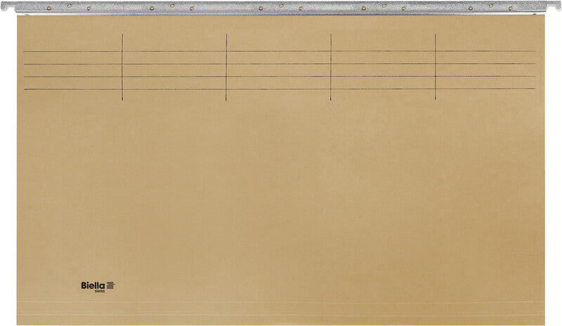 Biella Hängeordner für Folio – Karton, Olivgrün, 375 × 260 mm, mit Vordruck