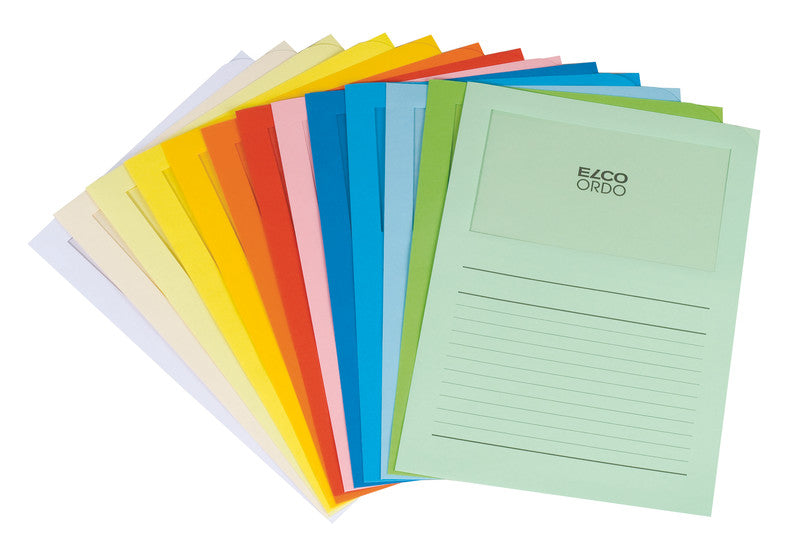 Elco Sichtmappe A4 – Orange, Papier, 100er-Pack