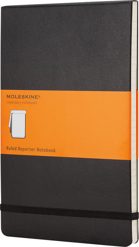 Moleskine Notizbuch, liniert, Leimbindung, Hardcover, 192 Seiten, ohne Perforation, 70 g/m² – schwarz
