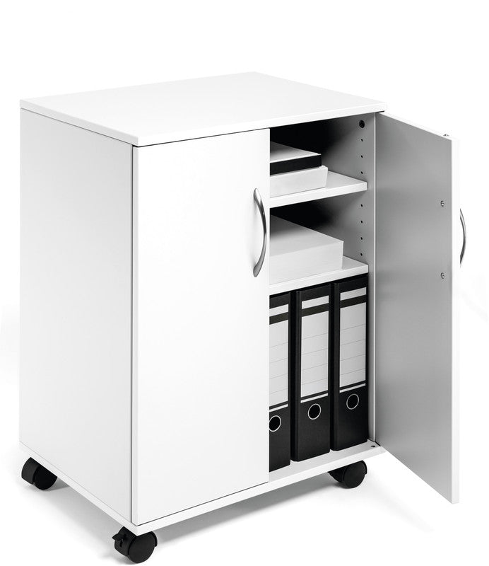 Durable Multifunktionswagen – Spanplatte, Weiss, 52,8 × 73,7 × 40 cm
