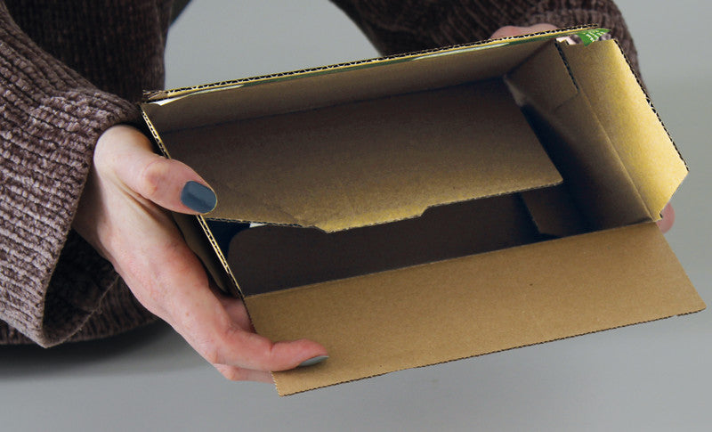 Grünmarie Aufrichtekarton, Braun – 238 × 170 × 60 - 130 mm