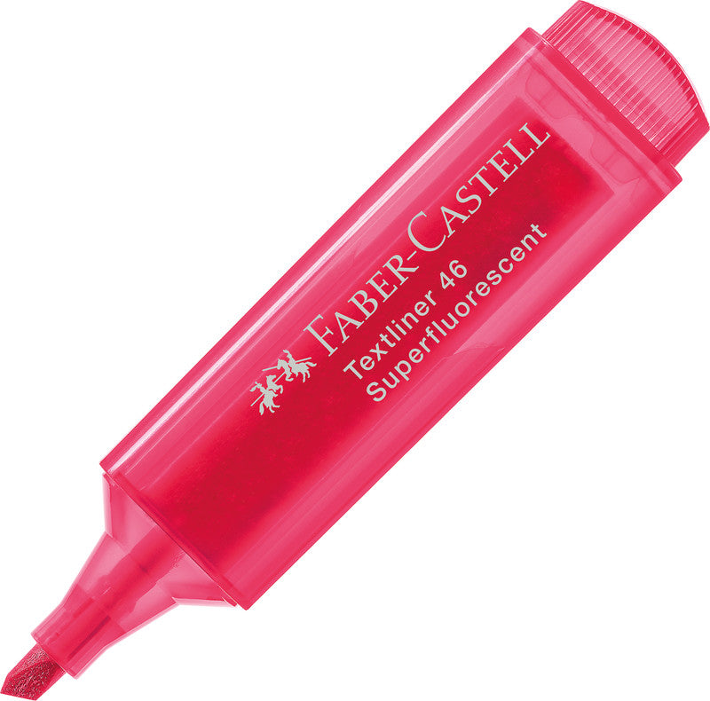 Faber-Castell Textmarker Rot – Keilspitze, 1–5 mm, Nachfüllbar