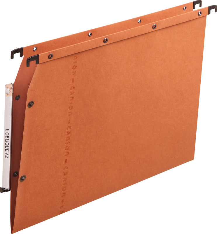 Elba l'oblique Hängeordner für A4 – Karton, Braun, 330 × 275 mm, ohne Vordruck
