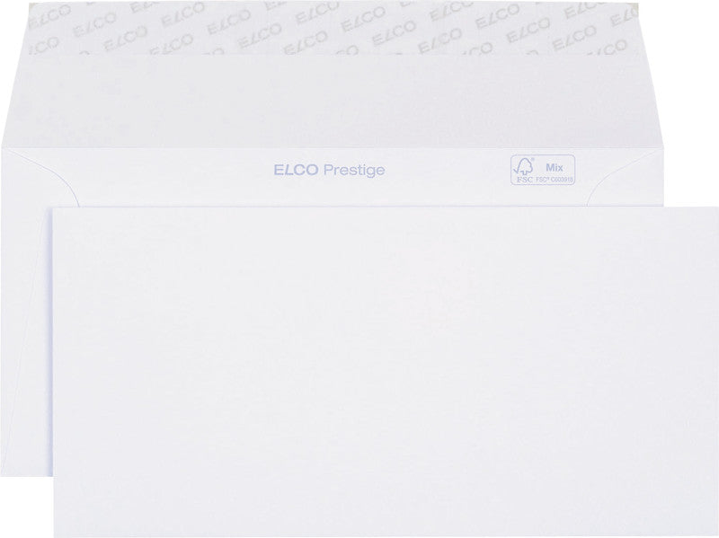 Elco Couvert C5/6, ohne Fenster, Haftklebung, weiss, 120 g/m² – 250 Stk.