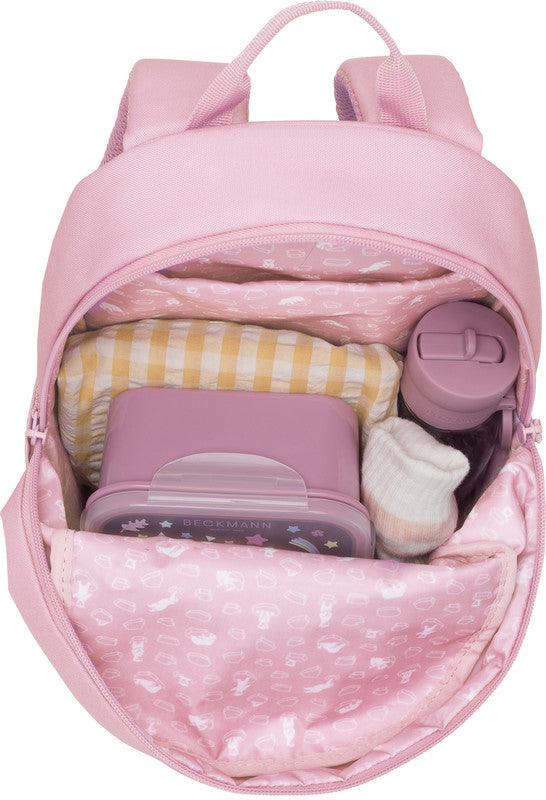 Beckmann Urban Mini Kindergartenrucksack – Hellrosa – 21,0 × 35,0 × 16,0 cm – Recycelter Bestandteil