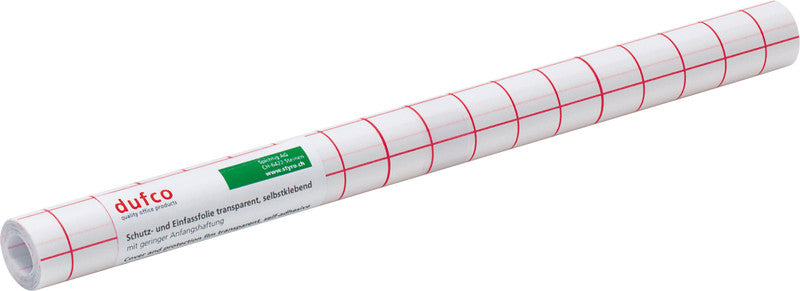 Dufco Klebefolie – glänzend, permanent, transparent – 35,0 × 500,0 cm