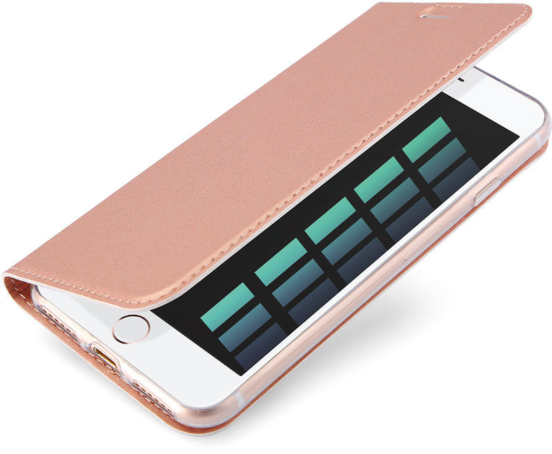 Dux Ducis Booklet-Hülle Skin Pro – für Apple iPhone XR – Roségold – mit Kartenfach, Magnetverschluss