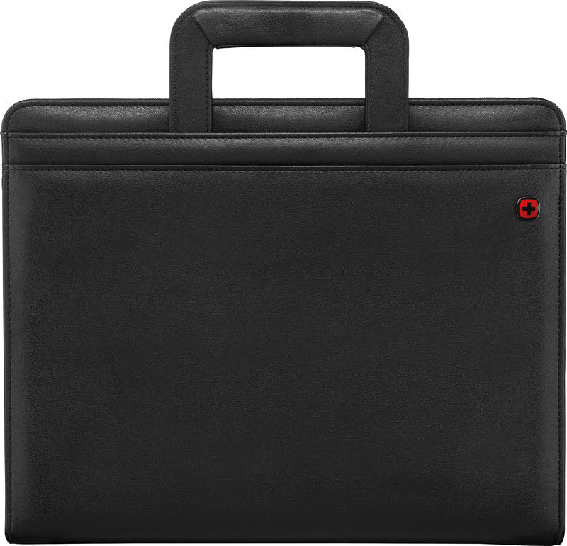 Wenger/SwissGear Wenger Konferenzmappe – A4, Reissverschluss, Visitenkartenfach, PES/Vynil, schwarz