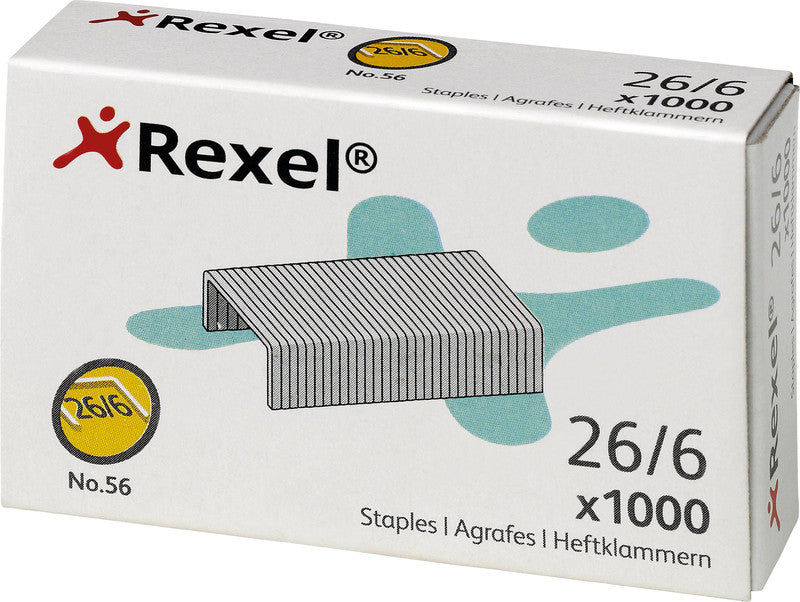 Rexel Heftklammern – 12,8 mm – Metall, silber – 1000 Stk.