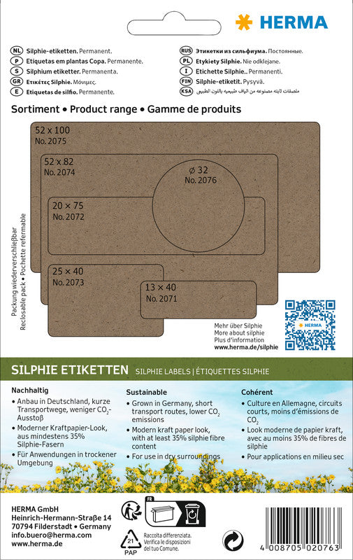HERMA Schuletiketten – Ø 32 mm, 360 Stk, 24 Bogen, Papier, permanent haftend