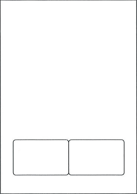 Dataform Formular – Butterflykarte, 100 Blatt, A4, hochweiss, 120 g/m²