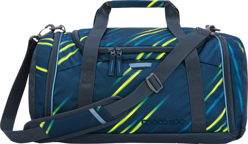 Coocazoo Sporttasche – 20 l, Motiv Fast Lime, mit Schultergurt, wasserabweisend, 40 × 24 × 23 cm