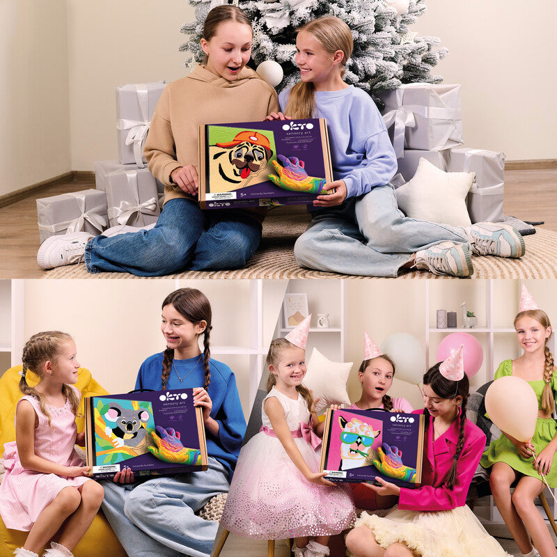 Okto Sensory Art – Modelliermasse-Set Koala – ab 5 Jahren – 14 Modelliermassen – 290 × 290 mm