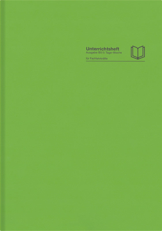 Verlag für unterrichtsm. Übungsheft, A4, Fadenheftung, Karton, 128 Seiten, perforiert – hellgrün