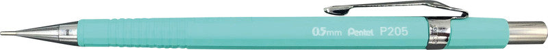 Pentel Sharp P200 Druckbleistift – 0,5 mm, pastellgrün, starres 4 mm Führungsröhrchen, mit Radierer