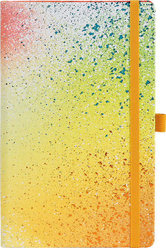 Castelli Notizbuch – A5 – Liniert – 192 Seiten – 80 g/m² – Gebunden, Gummiband, Stiftschlaufe, Mehrfarbig