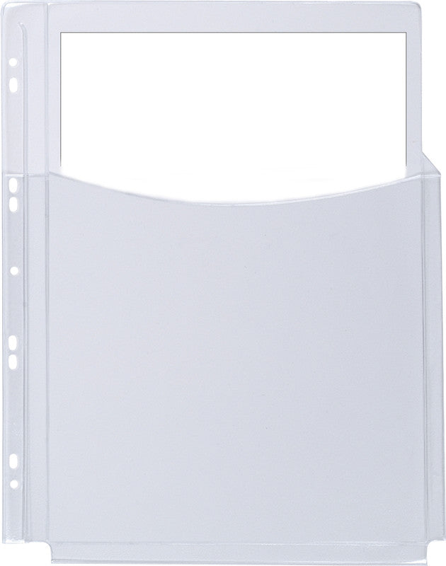 Q-connect Sichtmappe A4, transparent, Kunststoff, glänzend, 180 µm, 50er-Pack