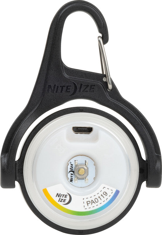 Nite Ize Radiant Disc-O Select LED-Aussenleuchte – spritzwassergeschützt, Akku, Micro-USB, 5 Lichtmodi