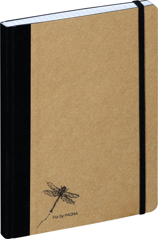 Pagna Notizbuch, A5, kariert, gebunden, Karton, 160 Seiten, 70 g/m² – natur