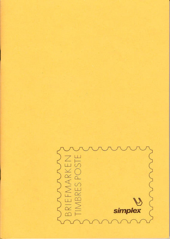 Simplex Briefmarkenordner - Gelb, Karton