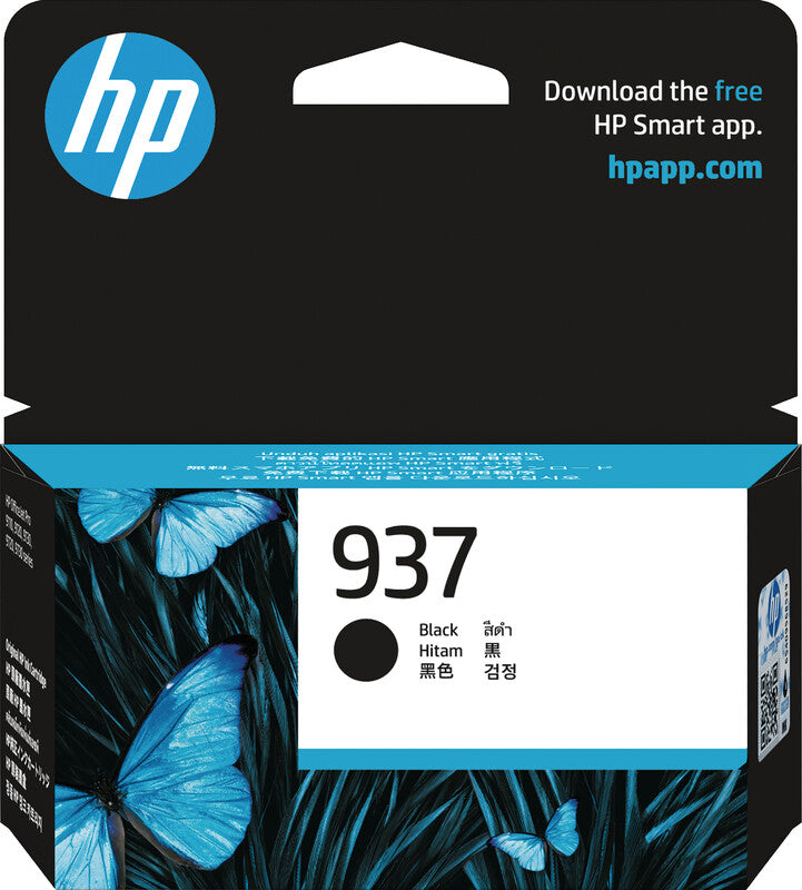 HP Tintenpatrone 937, Schwarz, 1'250 Seiten