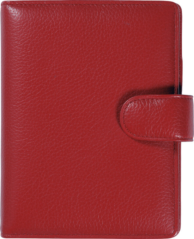 Succes Mini Ringbuch Classic Cadiz Agenda – Ringbindung, 10,5 × 12,5 cm, rot