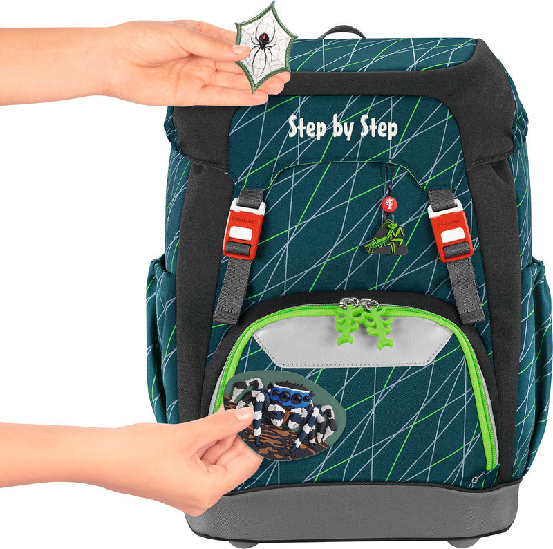 Step by Step Schulrucksack GRADE – Jumping Spider – aus 100% recycelten PET-Flaschen – 28,0 × 41,0 × 2,0 cm