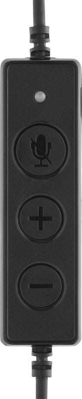 MediaRange MROS304 – Duo Headset – USB – Rauschunterdrückung, Stummschaltung, Lautstärkeregelung – Schwarz