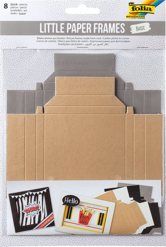 Folia Bilderrahmen-Set – 8 Stück – 68 × 68 mm, 68 × 97 mm