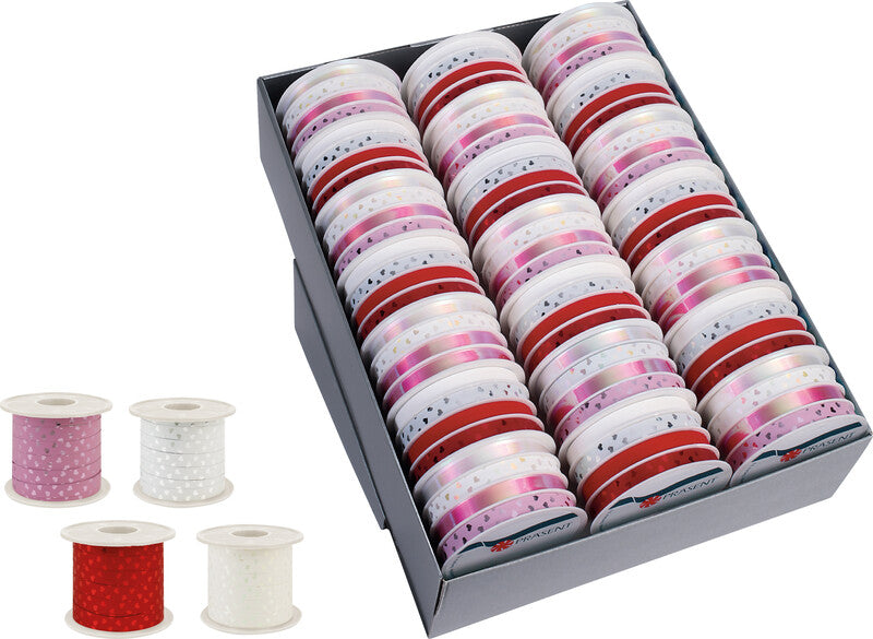 Präsent Geschenkband – Cherie – Kunststoff, Altrosa – 10 mm × 100 m