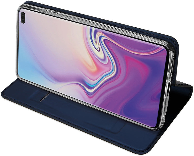 Dux Ducis Booklet-Hülle Skin Pro – für Samsung Galaxy S10+ – dunkelblau – mit Kartenfach, Magnetverschluss
