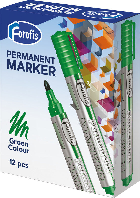Forofis Permanentmarker – Rundspitze 2–5 mm – Grün