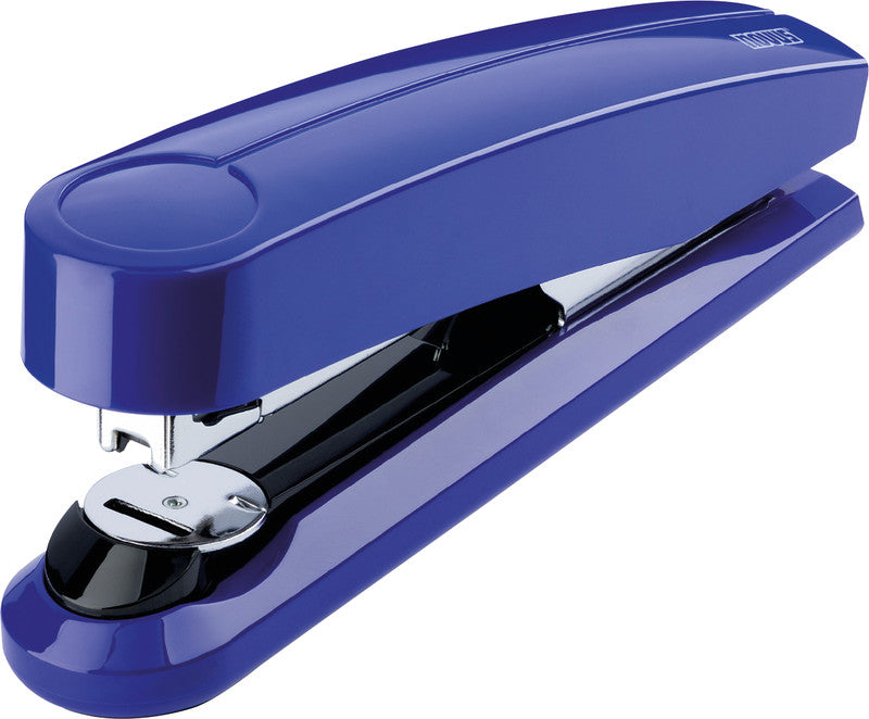 Novus B5 FC Hefter, 50 Blatt, für 24/6, 24/8, Flat-Clinch, Einlegetiefe 90 mm, Blau