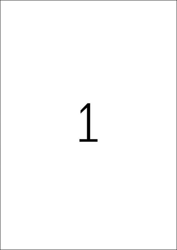 HERMA Drucketiketten, 210 mm × 297 mm, weiss, Papier, ablösbar, 100 Etiketten