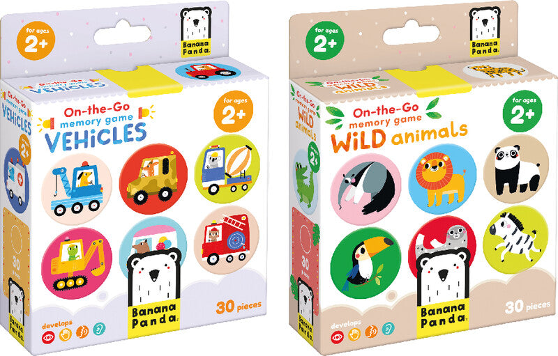 Banana panda Memory Wild Animals – Kartenspiel, ab 2 Spieler, ab 2 J.