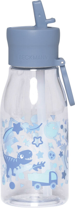 Beckmann Trinkflasche – 4 dl – Kunststoff, Druckverschluss, auslaufsicher, BPA-frei – Blau