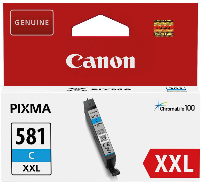 Canon Tintenpatrone CLI-581, cyan, 830 Seiten – für Inkjetdrucker und Multifunktionsgeräte