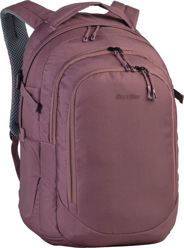 Bestway Notebook-Rucksack Evolution Solid – für 15", 22 l, höhenverstellbar – Malve, 310 × 480 × 190 mm