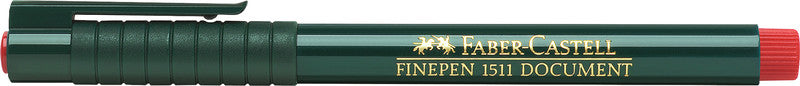 Faber-Castell Finepen 1511 Fineliner 0,4 mm – rot – dokumentenecht