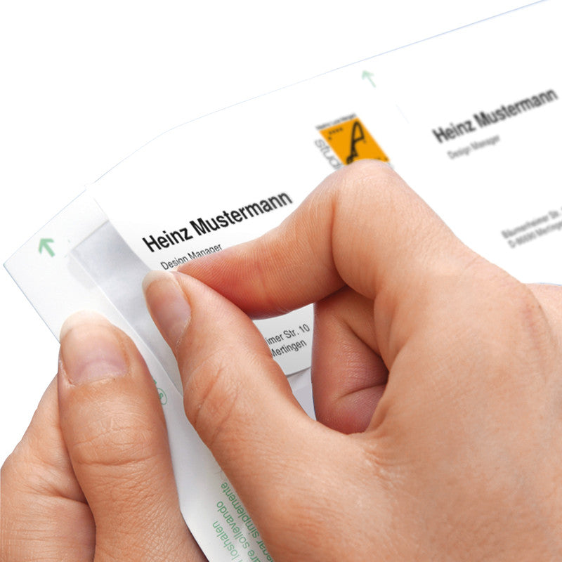 Sigel Visitenkarten, 85 × 55 mm – für Laser/Inkjet/Kopierer – A4, 10 pro Blatt – 100 Karten – FSC-zertifiziert