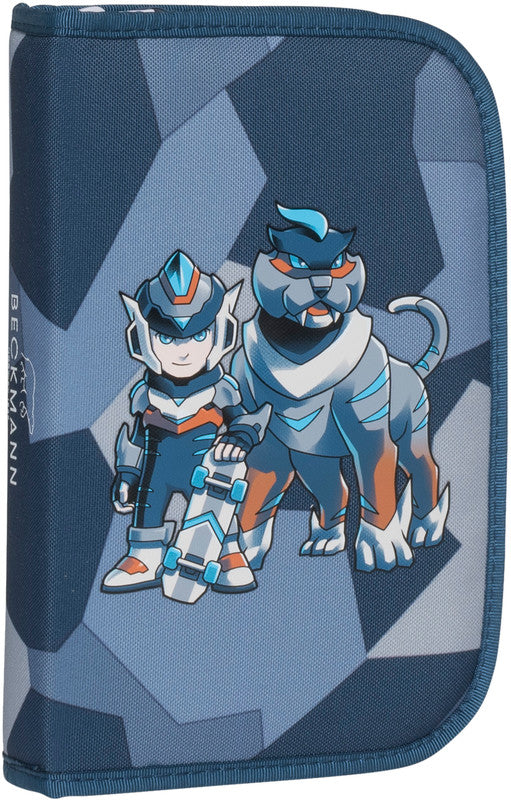 Beckmann Schulrucksack – 6-teilig – Tiger Race – mit Leuchteffekt