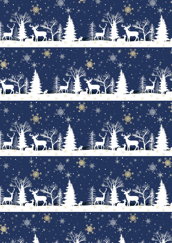 Zoewie Geschenkpapier Rolle Cool Vibes – Weihnachten – 80 g/m2, Papier – 700 × 2000 mm
