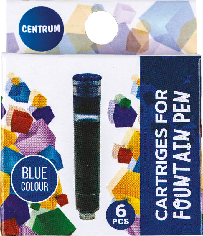 CENTRUM Füllhalter-Patronen – Blau, 6er-Pack