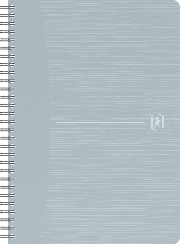 Oxford Collegeblock A5, kariert 5 mm, Spiralbindung, 90 Blatt, 90 g/m² – weiss, für SCRIBZEE App