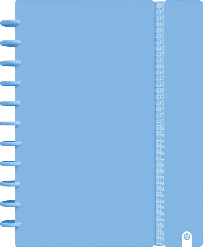 Carchivo Spiralblock A4, kariert, Spiralbindung, 80 Blatt, perforiert, 100 g/m² – pastellblau
