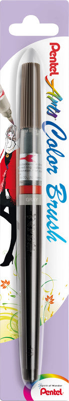 Pentel Color Brush Marker – grau, nachfüllbar, wasservermalbar, 1er-Pack