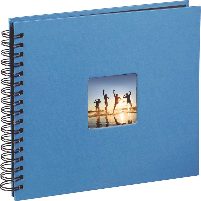Hama Fotoalbum Wiro Fine Art – Azur, mit Pergaminzwischenblättern, Papier, 280 × 240 mm