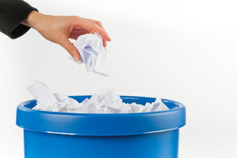 Helit Papierkorb the german – 18 l – Kunststoff, blau – Ø 315 × H 331 mm